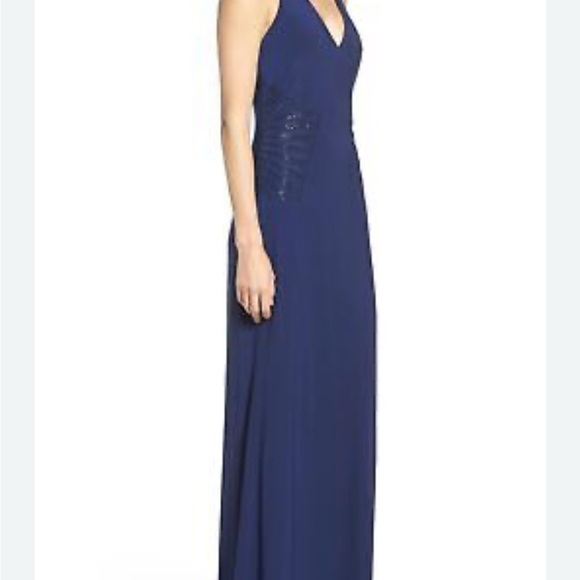 laundry BY SHELLI SEGAL Women's Embellished Waist Gown, Midnight, 2 - Picture 5 of 9